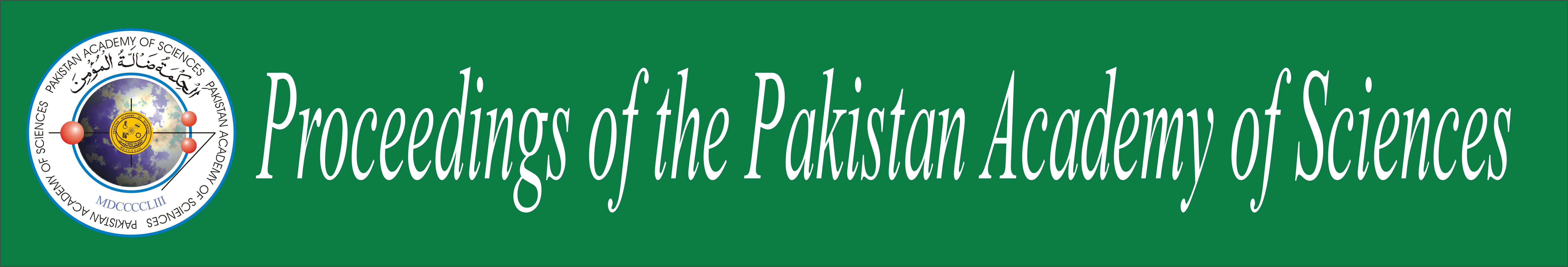 Proceedings of the Pakistan Academy of Sciences